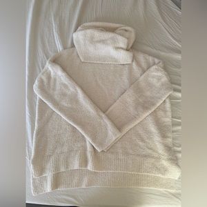 ALYA cowl neck teddy sweater